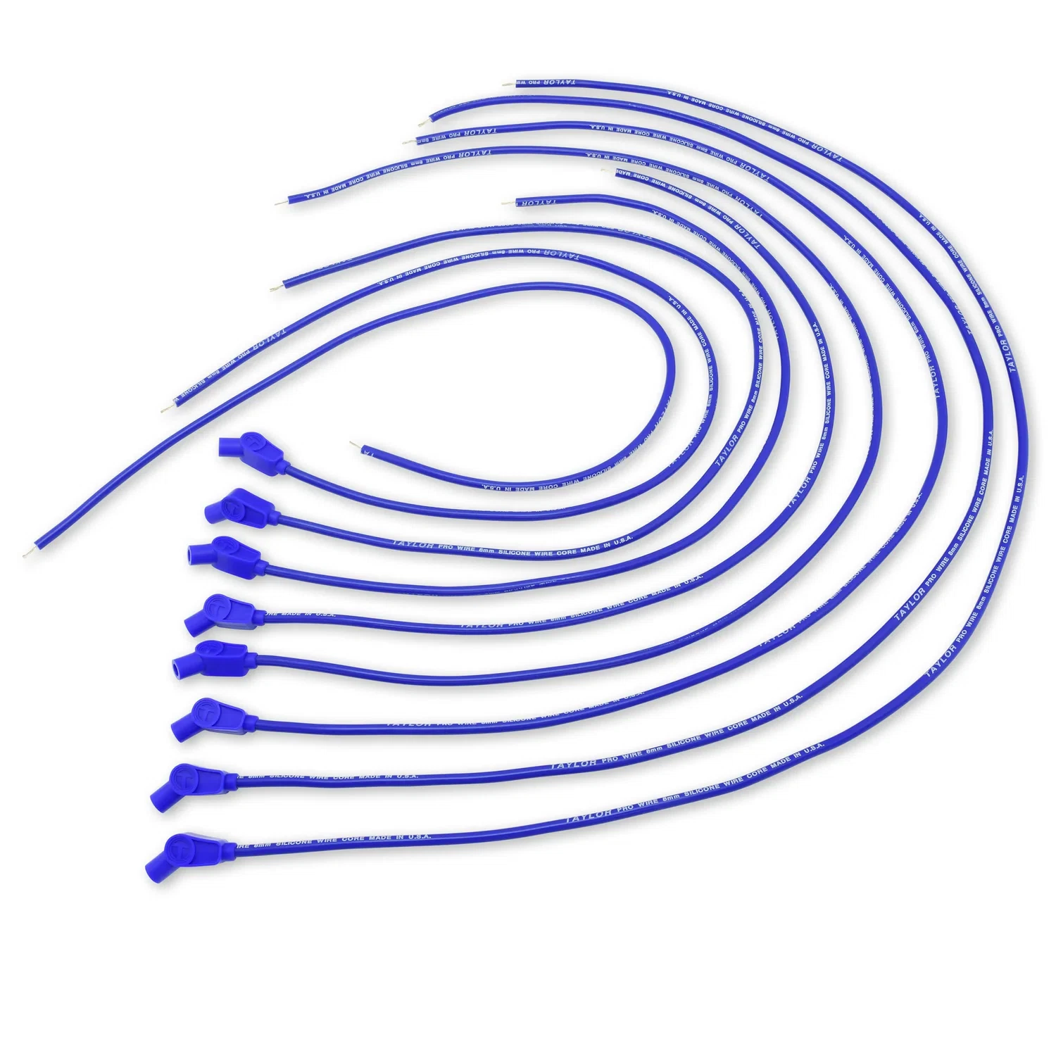 Spark Plug Wire Set Universal 8mm Silicone 135_ 0 ohm_ft Prowire Solid 70652